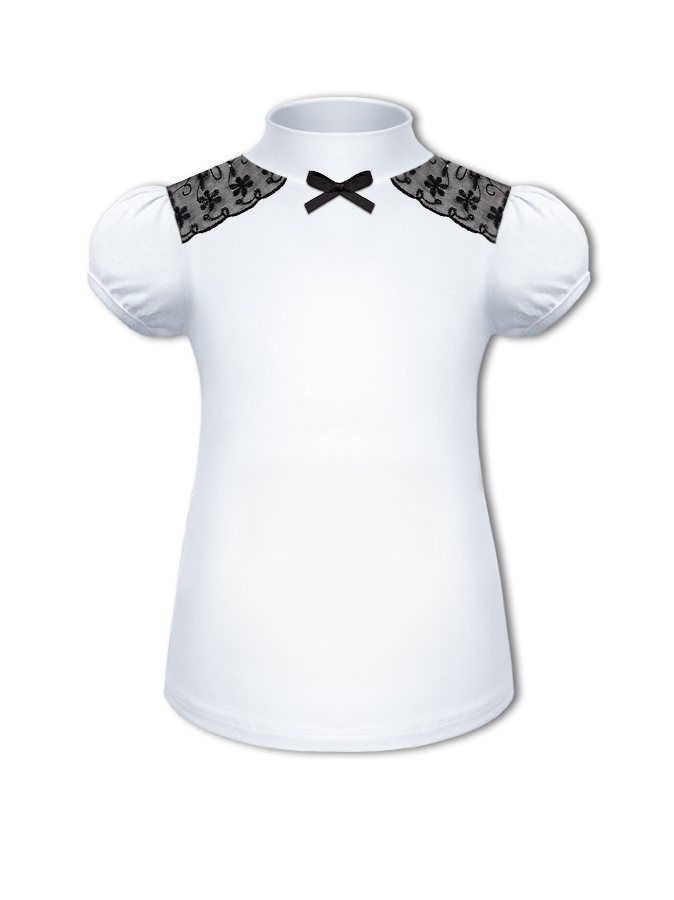 Белая водолазка (блузка)  для девочки