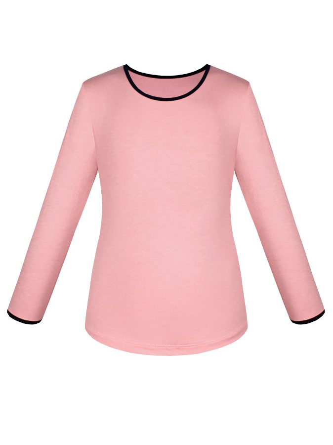 Школьный розовый джемпер(блузка) для девочки