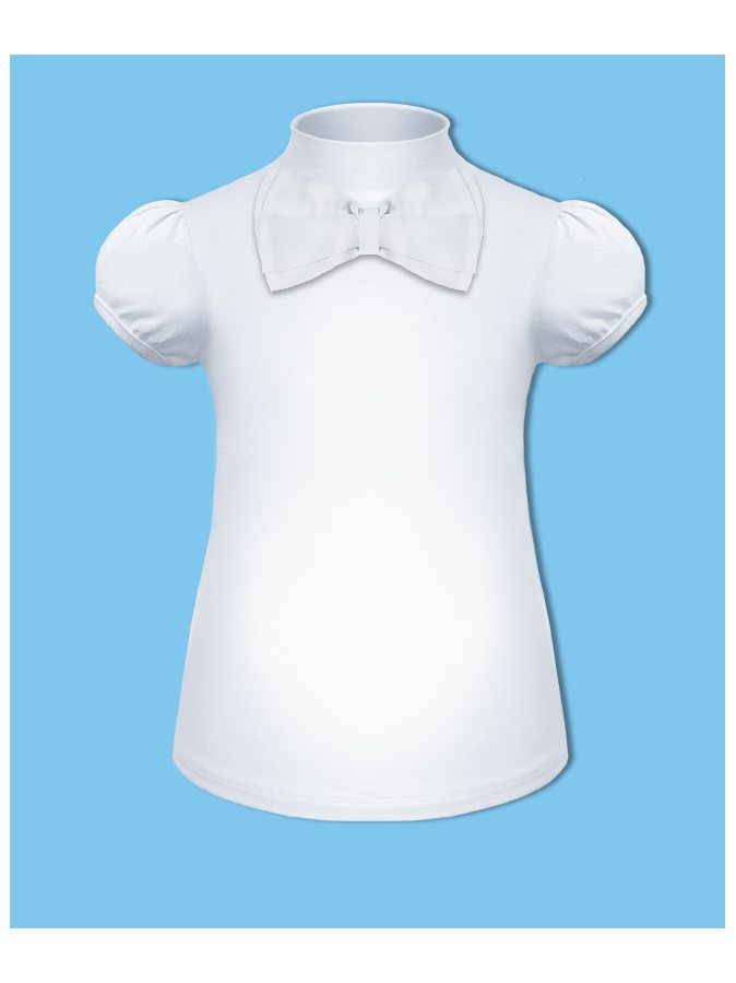Удобная водолазка (блузка) с коротким рукавом для девочки