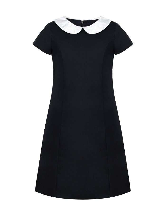 Чёрное школьное платье для девочки