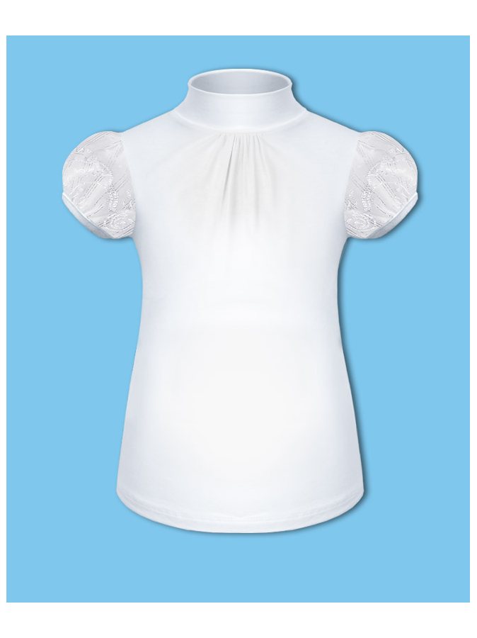 Школьная водолазка (блузка) с коротким рукавом