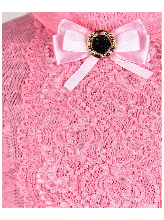 Школьная водолазка (блузка) для девочки,розовый