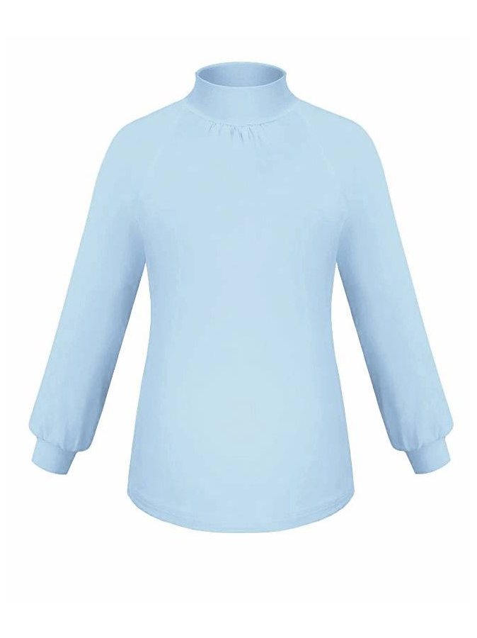 Голубая водолазка (блузка) для девочки