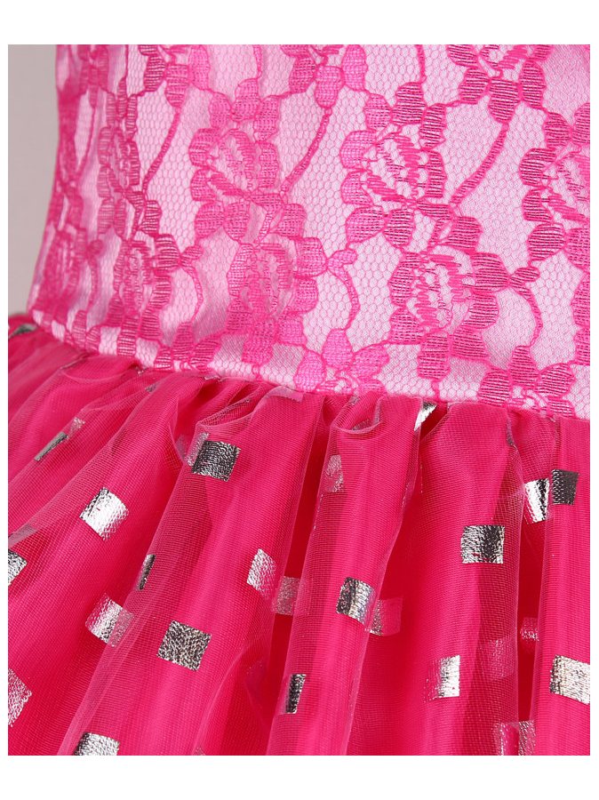 Розовое нарядное платье для девочки