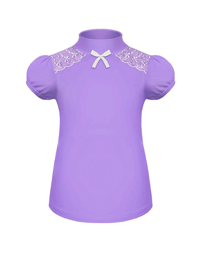 Водолазка (блузка) для девочки с коротким рукавом
