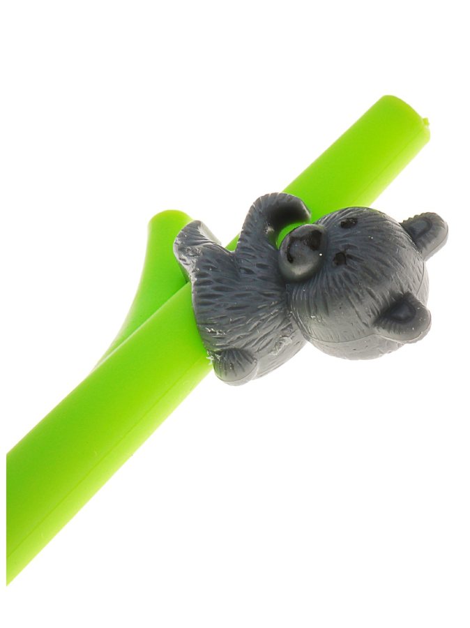 Ручка шариковая-прикол, «Мишка на бамбуке»
