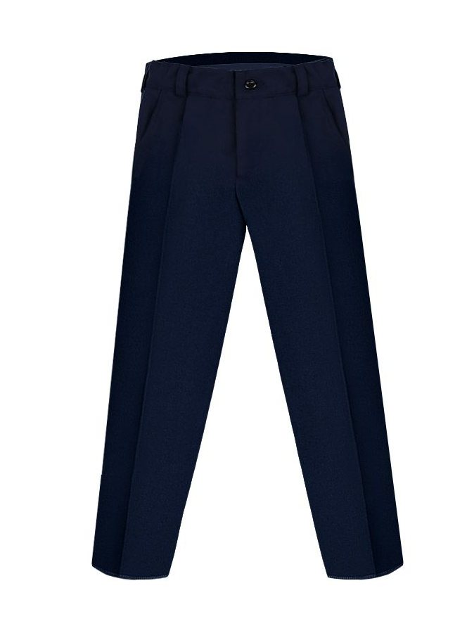 Школьный комплект на мальчика с брюками тёмно - синего цвета