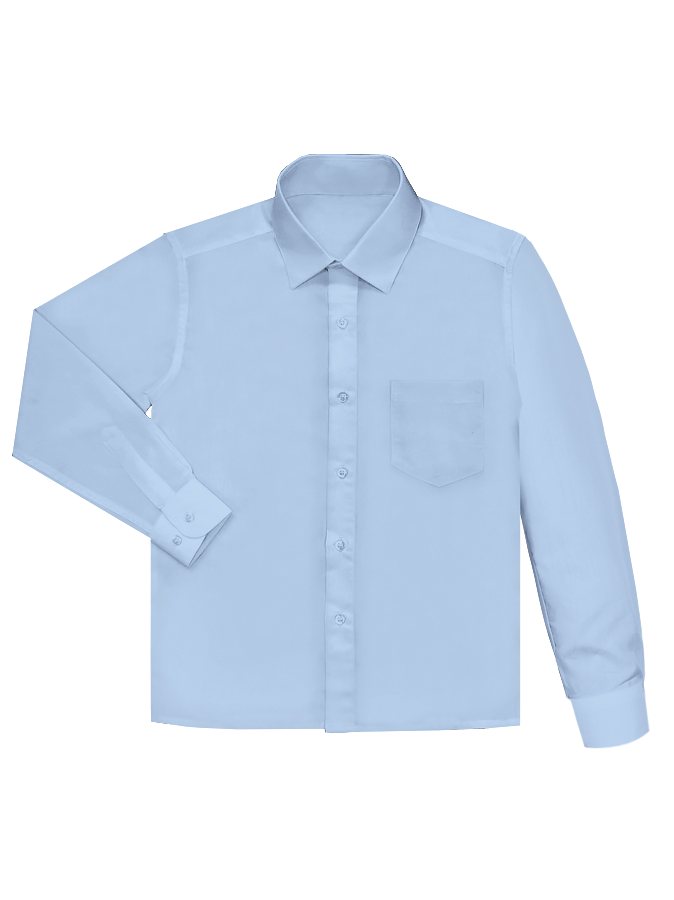 Бледно-голубая сорочка (рубашка) для мальчика