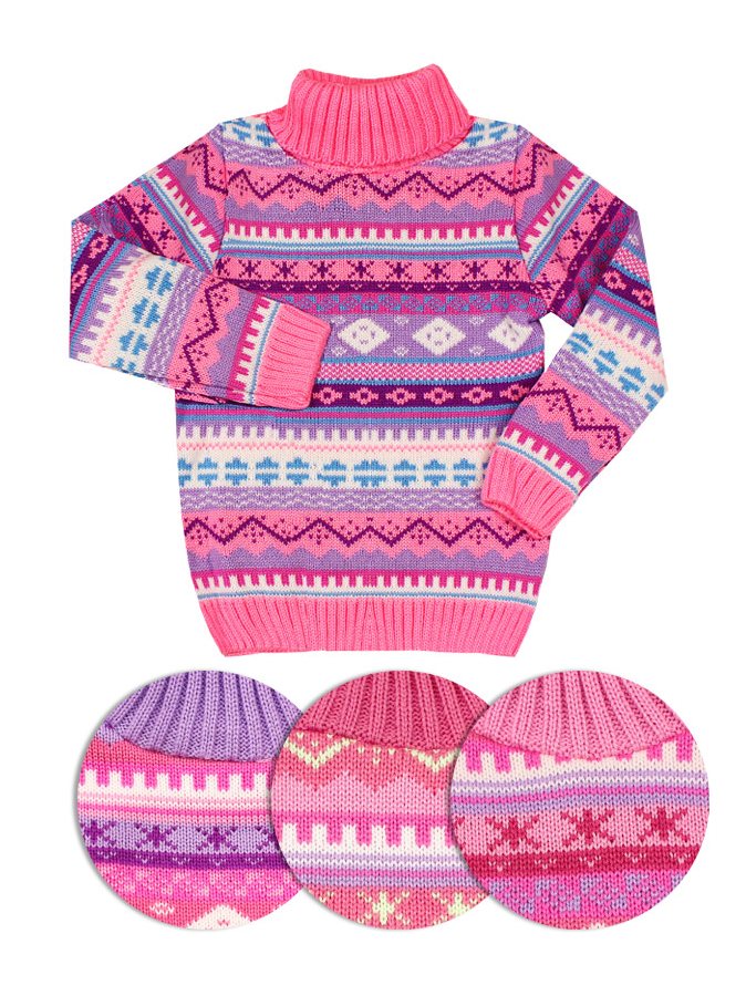 Вязанный свитер для девочки