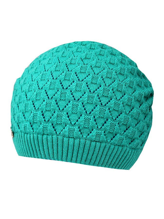 Зеленая шапка для девочки