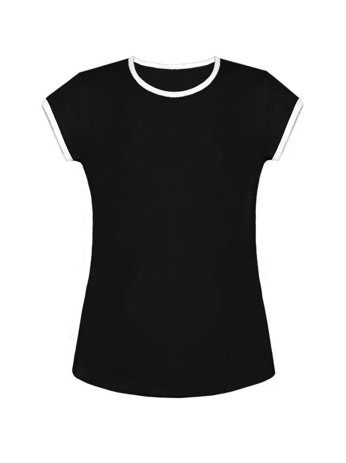 Чёрная футболка для девочки