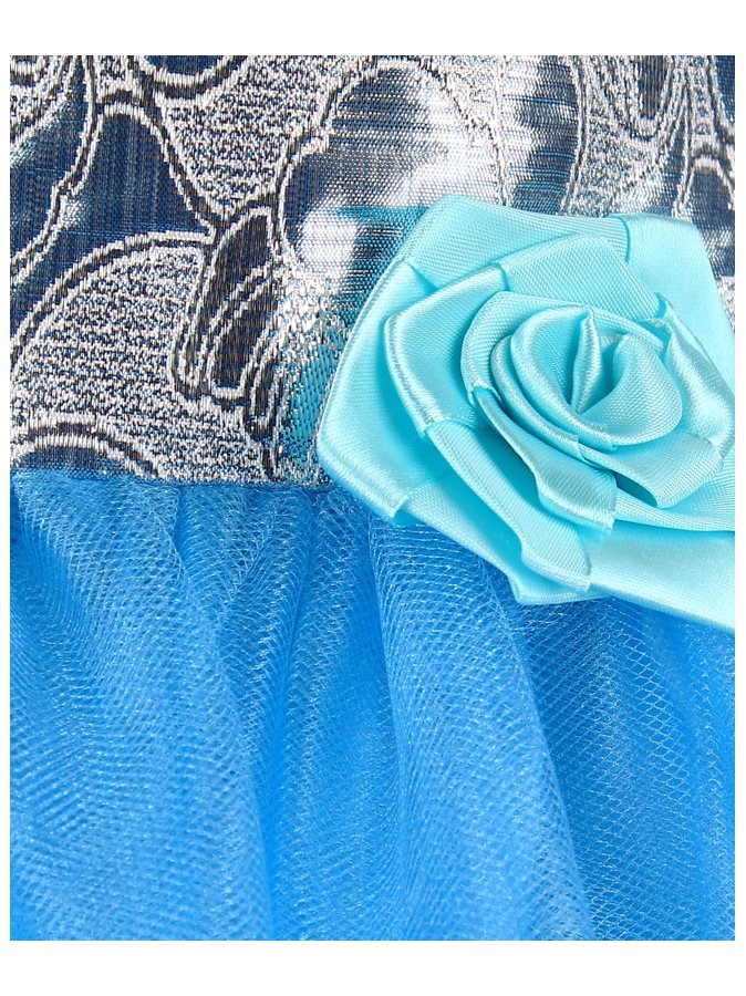 Нарядное голубое платье для девочки