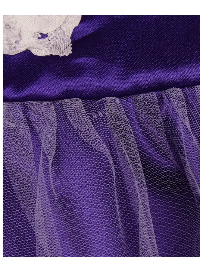 Нарядное платье для девочки тёмно-фиолетового цвета