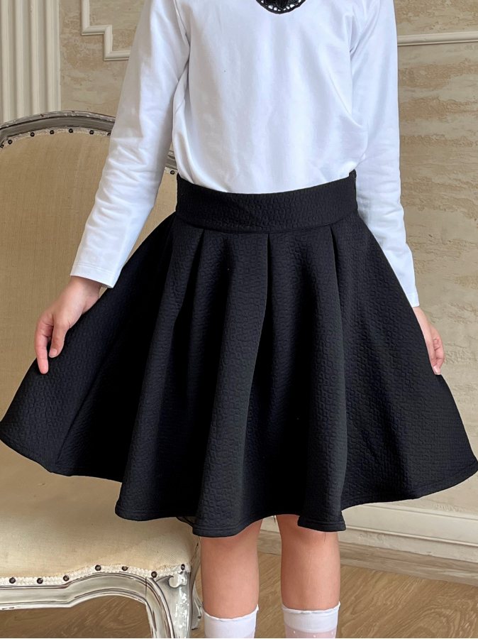 Черная юбка для девочки