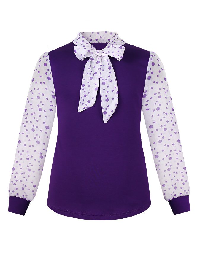 Фиолетовый  джемпер (блузка) для девочки