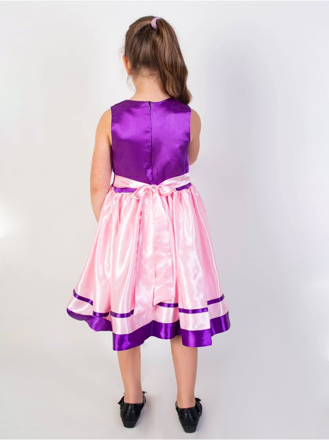 Фиолетовое нарядное платье для девочки