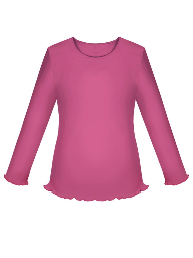 Школьный малиновый джемпер (блузка) для девчоки