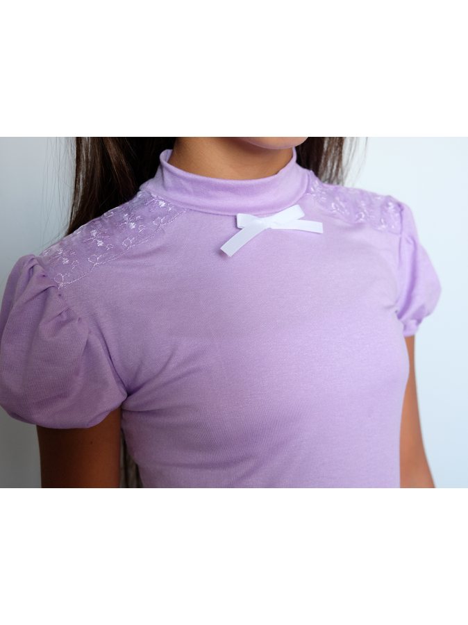 Водолазка (блузка) школьная для девочки из трикотажа