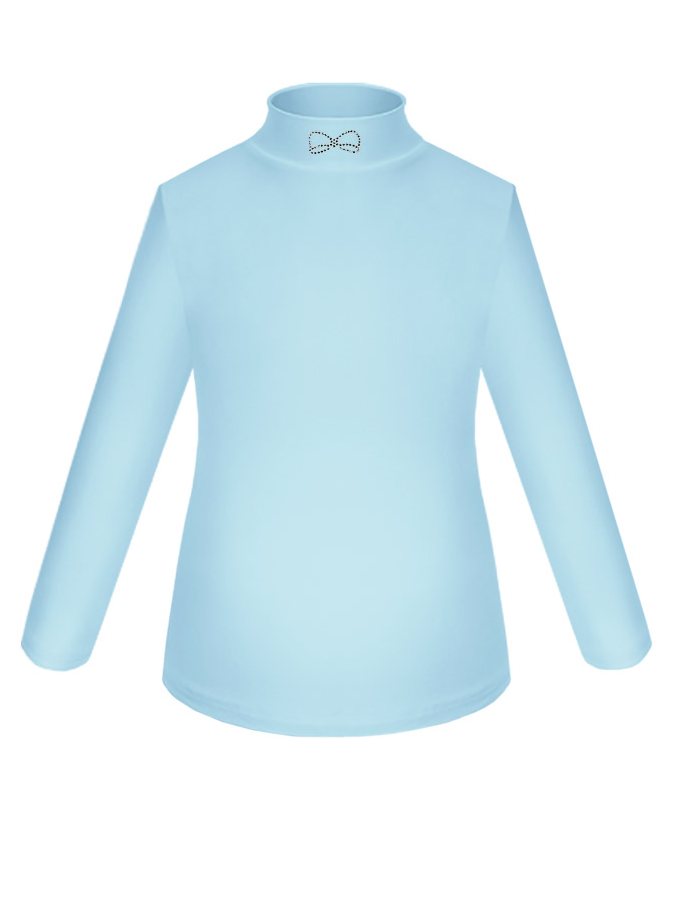 Школьная голубая блузка для девочки